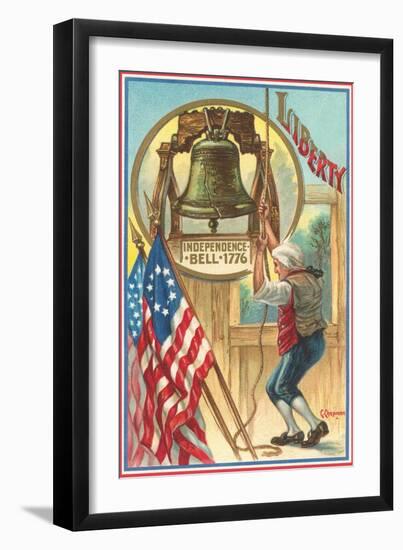 Ringing the Liberty Bell-null-Framed Art Print