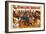 Ringling Bros - Army of 50 Clowns, 1960-null-Framed Art Print