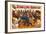 Ringling Bros - Army of 50 Clowns, 1960-null-Framed Art Print