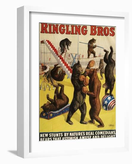 Ringling Bros, Poster, 1900-null-Framed Giclee Print