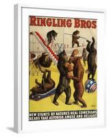 Ringling Bros, Poster, 1900-null-Framed Giclee Print