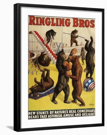 Ringling Bros, Poster, 1900-null-Framed Giclee Print