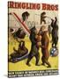 Ringling Bros, Poster, 1900-null-Stretched Canvas