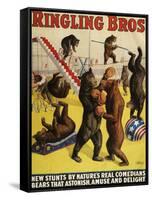 Ringling Bros, Poster, 1900-null-Framed Stretched Canvas