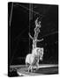 Ringling Brothers' Barnum and Bailey Circus Performers Riding on Back of Horse-Ralph Morse-Stretched Canvas