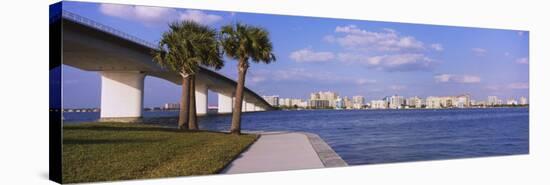 Ringling Causeway Bridge, Sarasota Bay, Sarasota, Florida, USA-null-Stretched Canvas