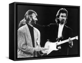 Ringo Starr and George Harrison In, 1988-Associated Newspapers-Framed Stretched Canvas