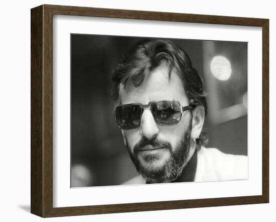 Ringo Starr, Former Beatle-Associated Newspapers-Framed Photo