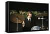 Ringo Starr Playing Drums-null-Framed Stretched Canvas