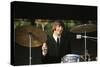 Ringo Starr Playing Drums-null-Stretched Canvas