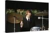 Ringo Starr Playing Drums-null-Stretched Canvas