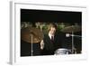 Ringo Starr Playing Drums-null-Framed Photographic Print