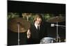 Ringo Starr Playing Drums-null-Mounted Photographic Print