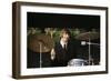 Ringo Starr Playing Drums-null-Framed Photographic Print