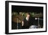 Ringo Starr Playing Drums-null-Framed Photographic Print