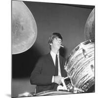 Ringo Starr Playing the Drums-Associated Newspapers-Mounted Photo