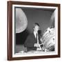 Ringo Starr Playing the Drums-Associated Newspapers-Framed Photo