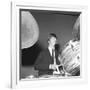 Ringo Starr Playing the Drums-Associated Newspapers-Framed Photo