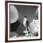 Ringo Starr Playing the Drums-Associated Newspapers-Framed Photo