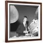 Ringo Starr Playing the Drums-Associated Newspapers-Framed Photo