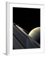 Rings of Saturn-Stocktrek Images-Framed Photographic Print