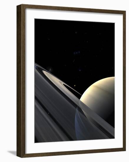 Rings of Saturn-Stocktrek Images-Framed Photographic Print