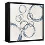 Rings of Water Drops on White Background-null-Framed Stretched Canvas