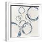 Rings of Water Drops on White Background-null-Framed Photographic Print