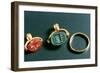 Rings with Inscription, Jewelery, Tunisia, C3rd-4th Century-null-Framed Photographic Print