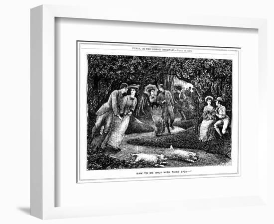 Rink to Me Only with Thine Eyes, 1876-George Louis Palmella Busson Du Maurier-Framed Giclee Print