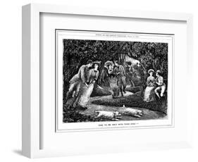 Rink to Me Only with Thine Eyes, 1876-George Louis Palmella Busson Du Maurier-Framed Giclee Print