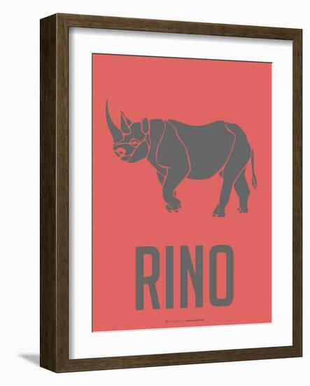 Rino Poster-NaxArt-Framed Art Print