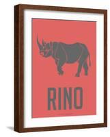 Rino Poster-NaxArt-Framed Art Print