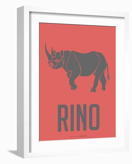 Rino Poster-NaxArt-Framed Art Print