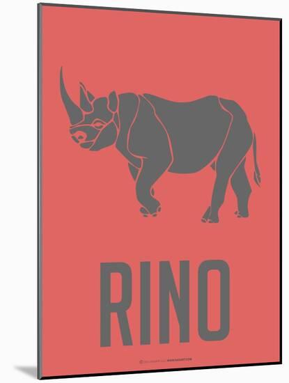 Rino Poster-NaxArt-Mounted Art Print