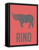 Rino Poster-NaxArt-Framed Stretched Canvas