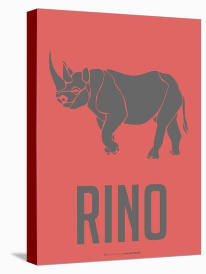 Rino Poster-NaxArt-Stretched Canvas