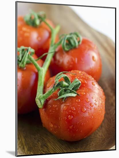 Rinsed Tomatoes with Water Droplets-Clara Gonzalez-Mounted Photographic Print