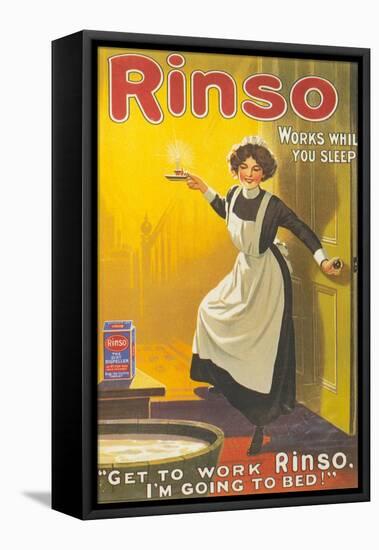 Rinso, Washing Powder Maids Products Detergent, UK, 1910-null-Framed Stretched Canvas