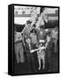 Rintintin Arrives in Washington, D.C. with a Group of Boy Scouts on April 9, 1959-null-Framed Stretched Canvas
