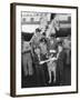 Rintintin Arrives in Washington, D.C. with a Group of Boy Scouts on April 9, 1959-null-Framed Photo