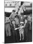 Rintintin Arrives in Washington, D.C. with a Group of Boy Scouts on April 9, 1959-null-Mounted Photo