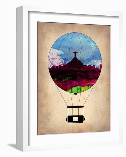 Rio Air Balloon-NaxArt-Framed Art Print