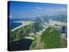 Rio and the Copacabana Beach from Pao De Acucar (Sugar Loaf), Rio De Janeiro, Brazil-Gavin Hellier-Stretched Canvas