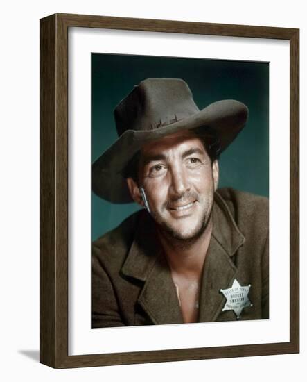 RIO BRAVO, 1959 directed by HOWARD HAWKS Dean Martin (photo)-null-Framed Photo