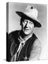 RIO BRAVO, 1959 directed by HOWARD HAWKS John Wayne (b/w photo)-null-Stretched Canvas