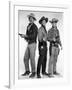 RIO BRAVO, 1959 directed by HOWARD HAWKS John Wayne, Dean Martin and Ricky Nelson (b/w photo)-null-Framed Photo