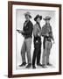 RIO BRAVO, 1959 directed by HOWARD HAWKS John Wayne, Dean Martin and Ricky Nelson (b/w photo)-null-Framed Photo