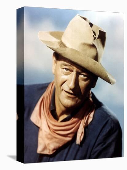 RIO BRAVO, 1959 directed by HOWARD HAWKS John Wayne (photo)-null-Stretched Canvas