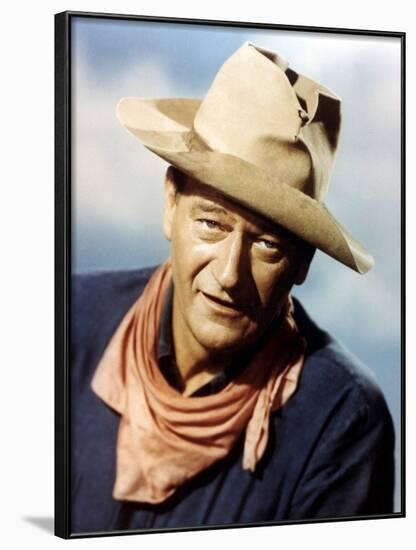 RIO BRAVO, 1959 directed by HOWARD HAWKS John Wayne (photo)-null-Framed Photo